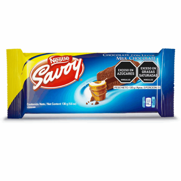 Nestle Savoy Chocolate con Leche 130g