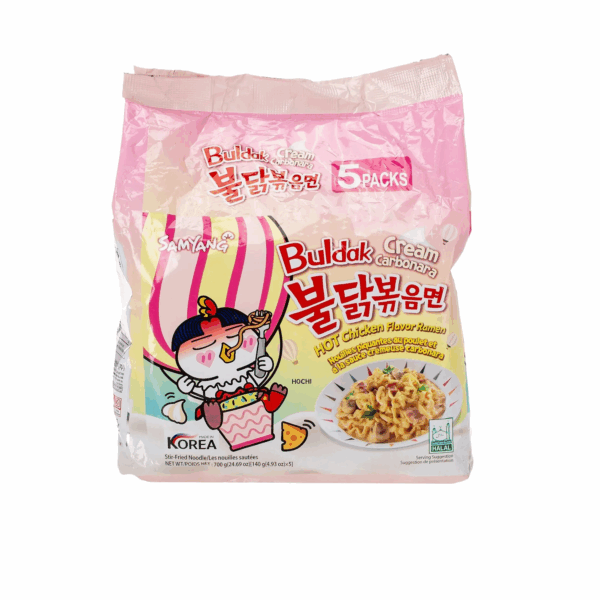 Buldak Cream Carbonara Spicy Chicken 140grx5