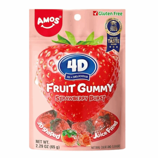 Amos 4D Burst Strawberry 65gr
