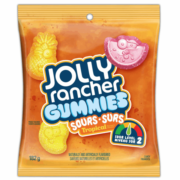 Jolly Rancher Gummies Sours Tropical 182gr