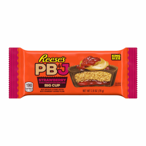 Reese's PB&J Strawberry Big Cup King Size 79gr