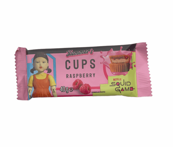 Squid Game Peanut & Raspberry Cup 40g