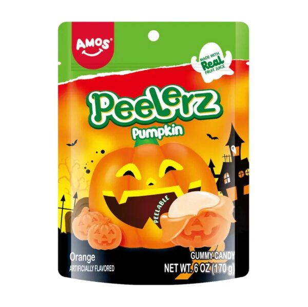 Amos Peelerz Gummy Pumpkin Halloween 65g