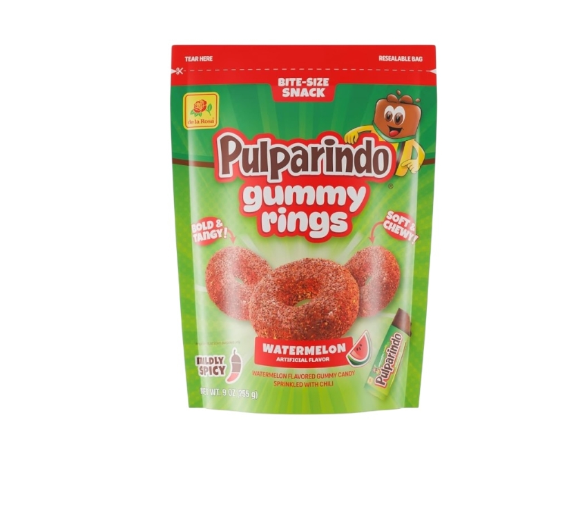 De la Rosa Pulparindo Gummy Rings Watermelon 255g
