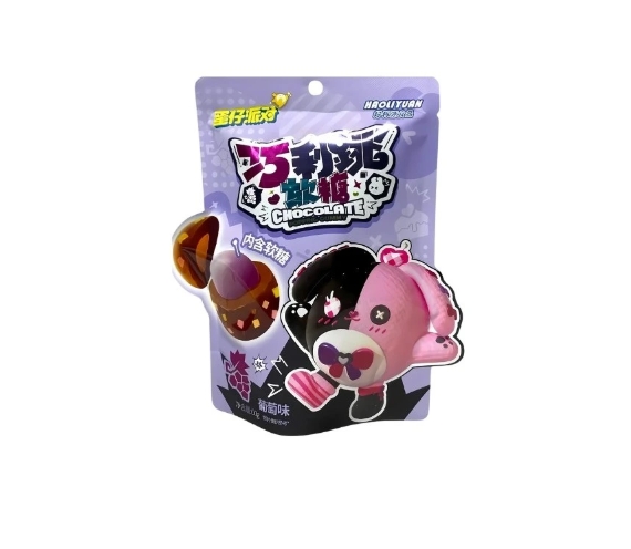 Haoliyuan Egg Party Frape Dark Chocolate Popping Gummies 60g