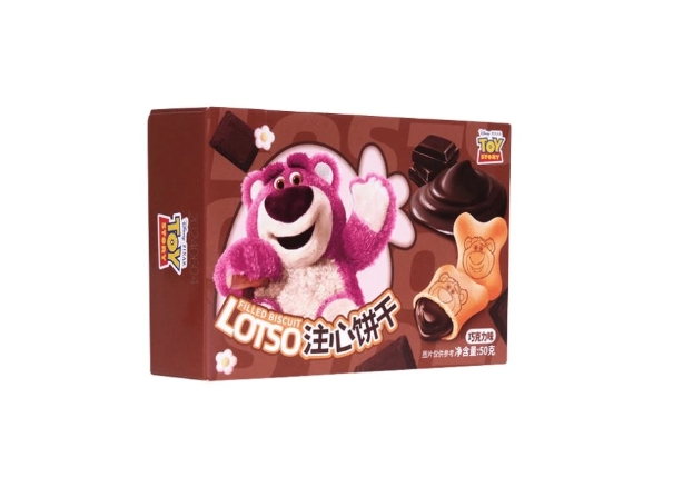 Binqi & Disney Lotso Chocolate Filled Biscuit 50g
