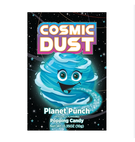 Cosmic Dust Planet Punch Popping Candy 10g